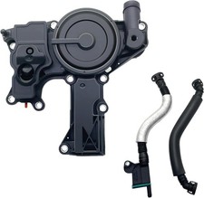 06H103495AB PCV Valve Engine Crankcase Vent Oil Separator 9 inches, Black