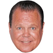 Jerry Lawler Smile Celebrity Mask, Flat Card Face, Fancy Dress Mask