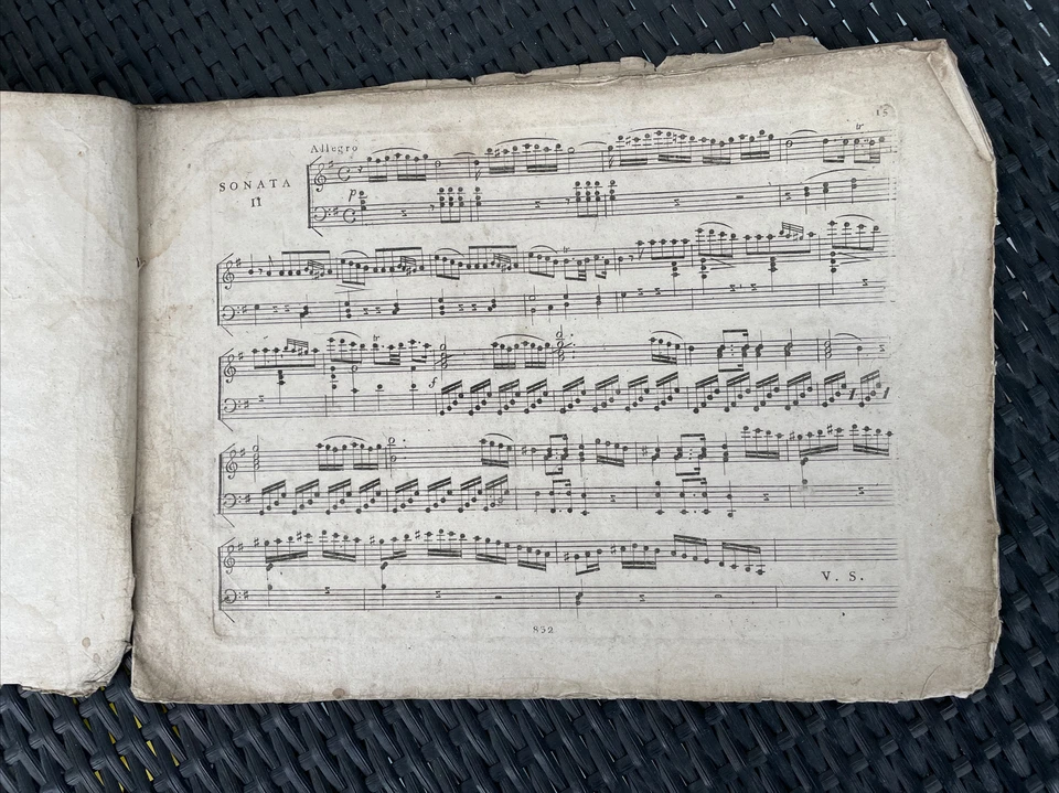 Gyrowetz Adalbert Trios Sonates Oeuvre Violin PianoCello Sheet Music Engraving - Image 3 of 4