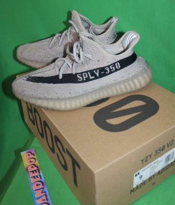 Adidas 350 V2 Originals Yeezy Boost Slate Black Sneakers  display picture 3