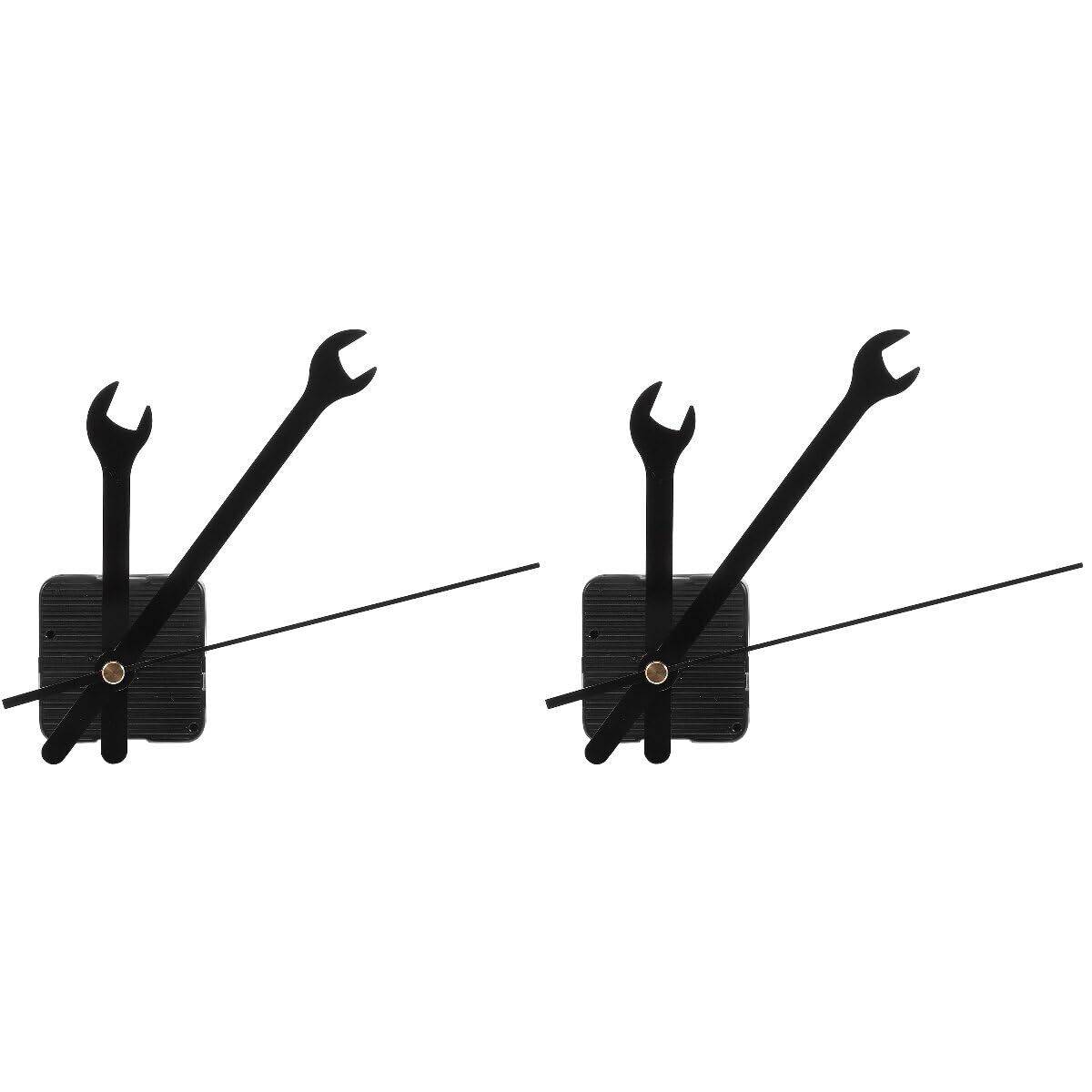 Wall Clock Mechanism : 2 Sets Creative Wrench Shpaed Clock Hands and Motor Ki...-image