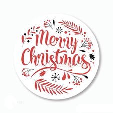 Merry Christmas Stickers Holiday Favors Scrapbook Stickers