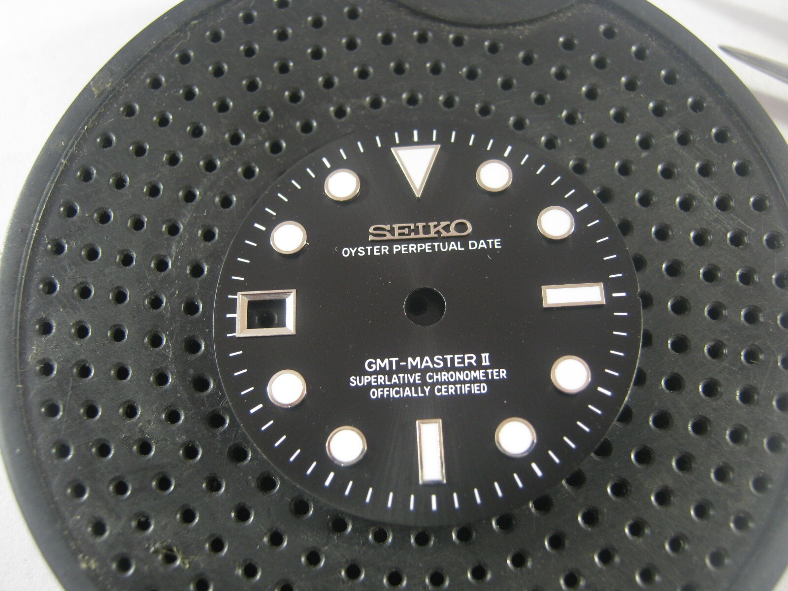 28.5MM New Dial for SEIKO Lefty GMT Movement NH34 NH35 7s26 Blue Lume