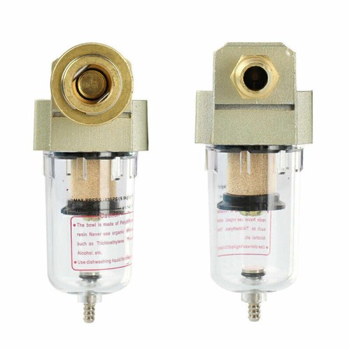 Wasserabscheider Druckluftfilter Ölabscheider INKLUSIVE 1/4" Schnellkupplung-Kit - Bild 6 von 12