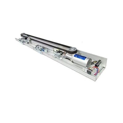 Commercial sliding door opener with microwave sensor for double leaves  door