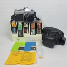 Mamiya Sekor 500 TL 35mm Film Camera with 50mm F/2 Lens Clean, NOT Tested