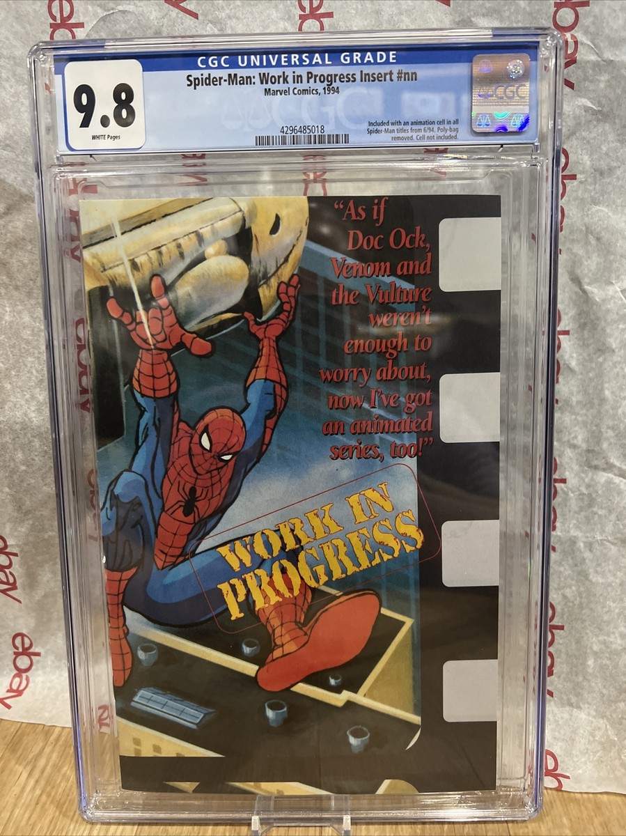 Spider-Man: Work in Progress Insert #nn CGC 9.8 Poly Bag Removed
