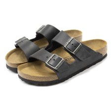 NEW Birkenstock Men's Women  s Arizona Oiled Leather Slide Sandals