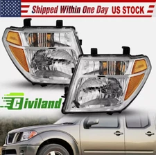 Headlights Assembly Sets For Nissan 2005-2008 Frontier 05-07 Pathfinder Y LH+RH