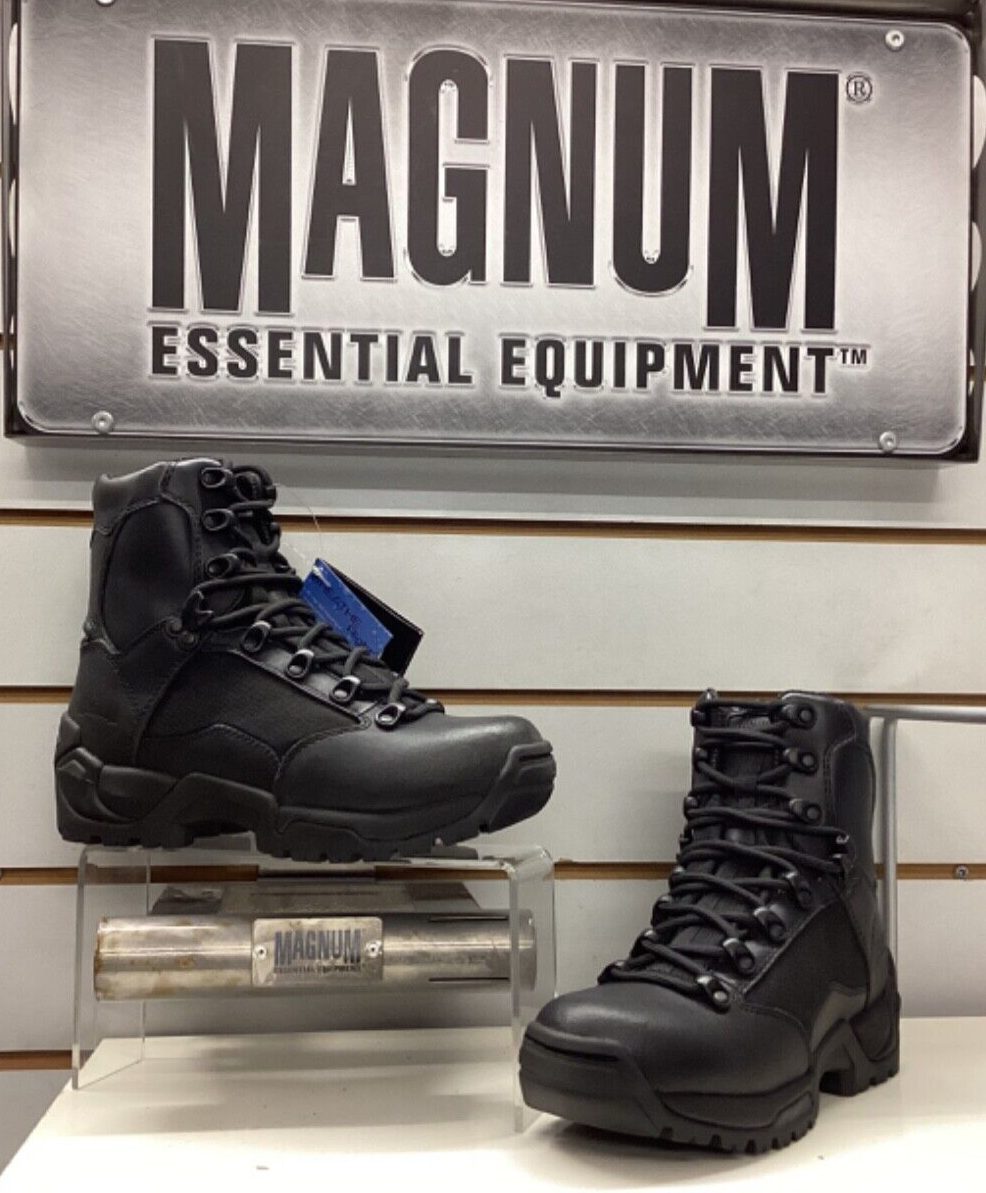 Magnum Vibram Sole Boots Sidewinder Combat HPI Black Leather/Nylon