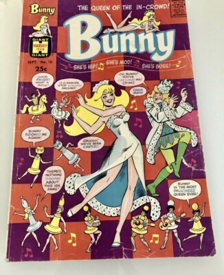 Vintage US Comic Bunny Sept. 1970 # 16 Giant Harvey Teen