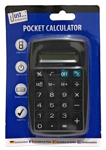 Pocket Size Calculator Handy Size 8 Digit Display For School Office and Home. - Picture 3 of 6