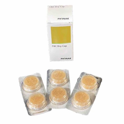 Phonak Charger Case Combi Dry Cap Drying Capsule 098-0014 6x Pack New