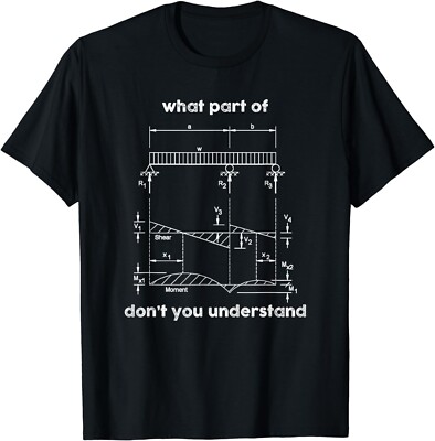 Funny Civil Engineering Continuous Beam Gift Unisex T-Shirt