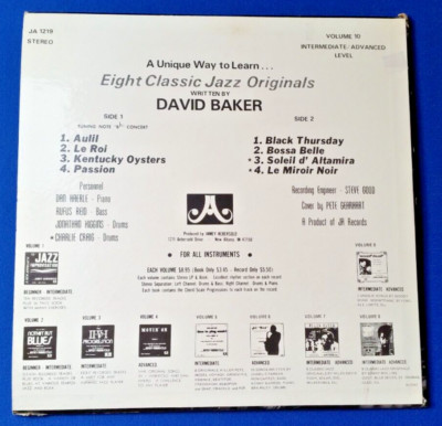 Aebersold:  ''David Baker'',  Play-Along-Series for all Instruments