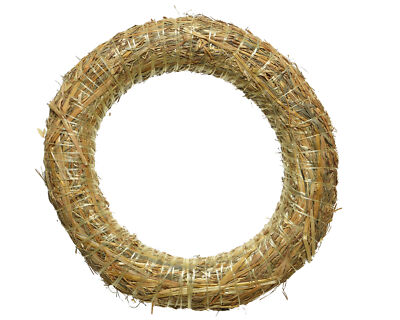 Strohkranz / Kranz Rohling 25cm natur zum Basteln von Adventskranz Türkranz