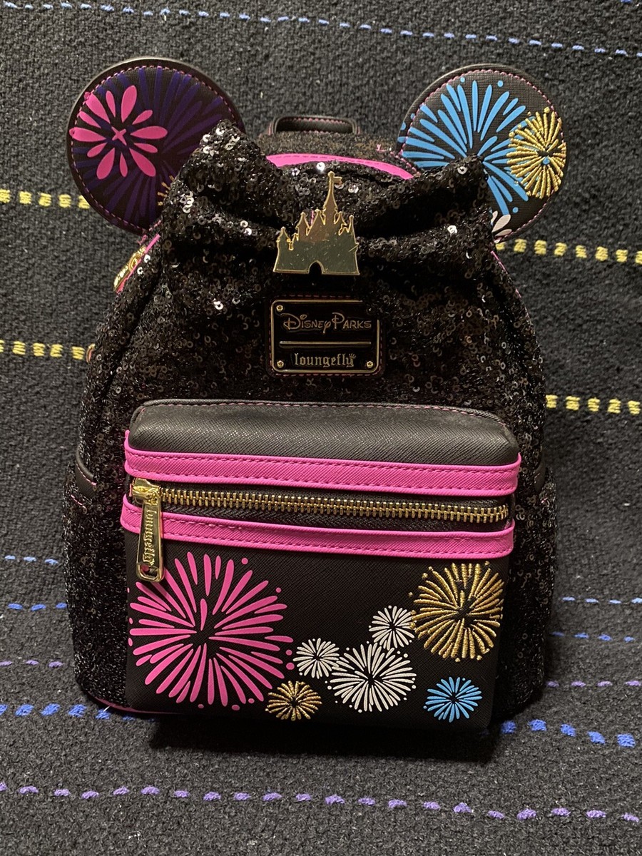 Disney Minnie Mouse Main Attraction Fireworks & Castle Loungefly
