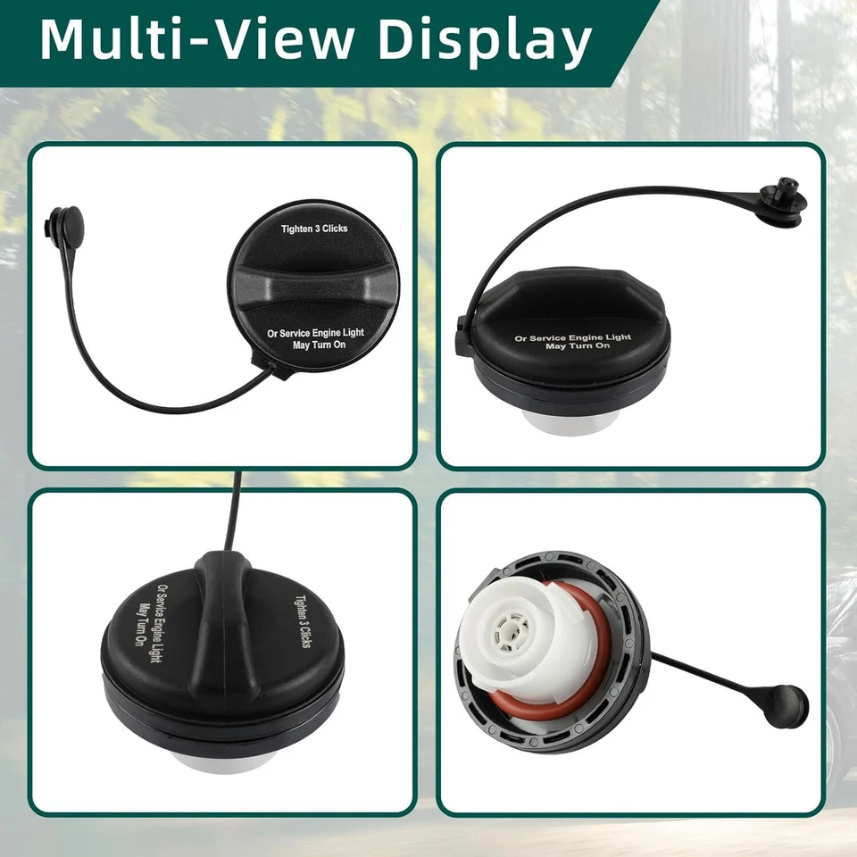 For 2004-2011 2012 Chevy Malibu Gas Cap OE#95995094 Fuel Tank Cap Cover +Tether - Image 3 of 4