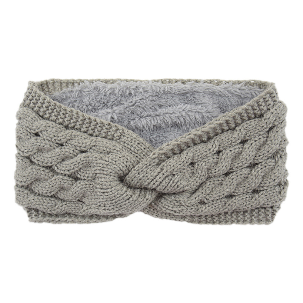 Women Ladies Winter Crochet Knit Knitted Soft Hat Headband - Foto 2