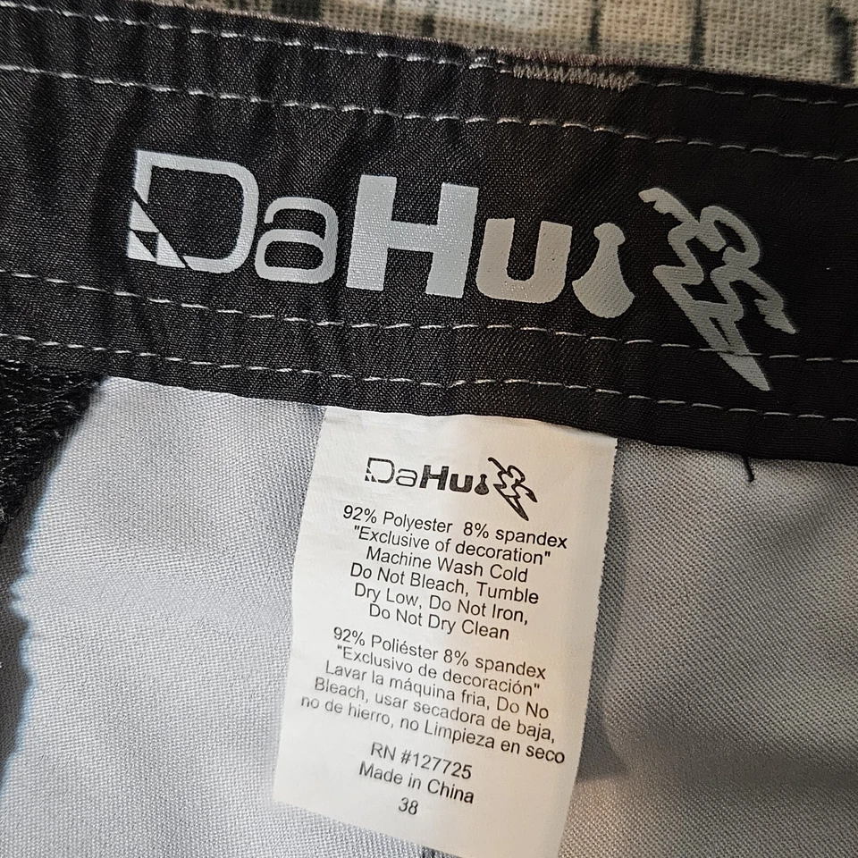 Da Hui Shorts Mens 38 Grey Hybrid Collection Board Shorts 11" Inseam Stretch - Image 4 of 4