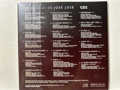 Rare CD Card Sleeve No Longer Made Jose José V2 He Sido Como Tu New York Como Tu