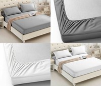 600TC 30CM FITTED SHEET 100% EGYPTIAN COTTON HOTEL QUALITY DOUBLE SUPERKING SIZE