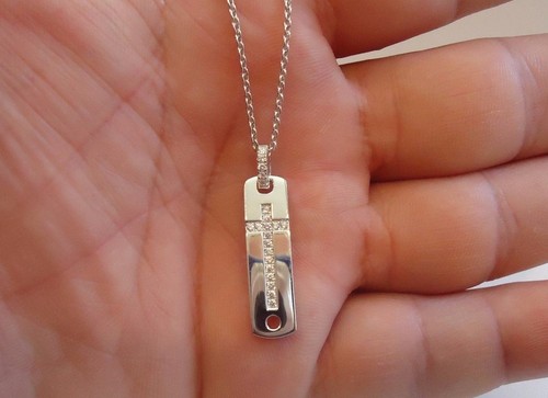 STERLING SILVER CROSS NECKLACE PENDANT 