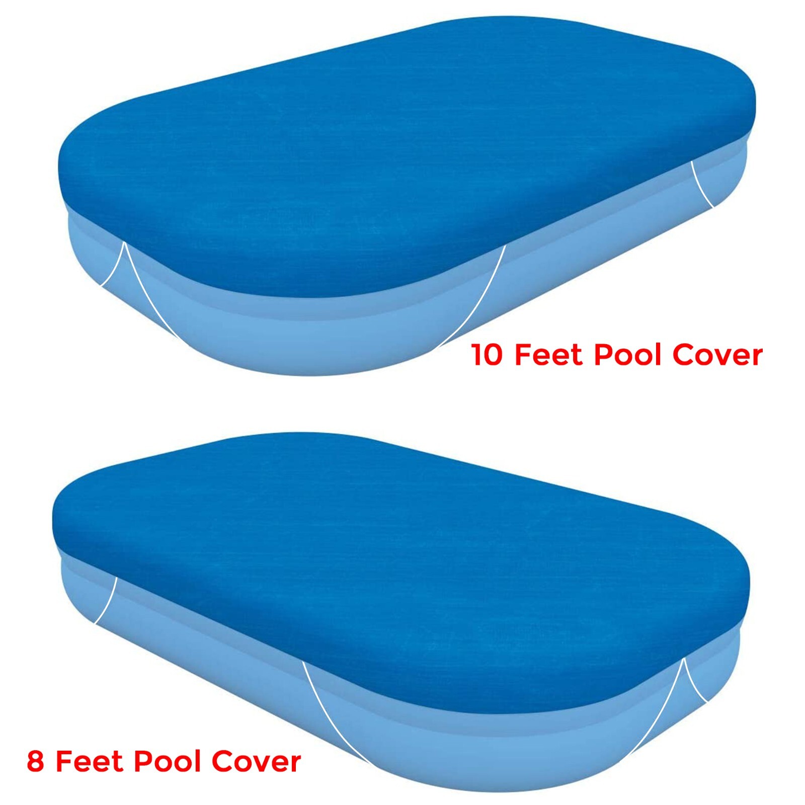 CUBIERTA DE PISCINA FAMILIAR INFLABLE DE REMO RECTANGULAR BESTWAY PARA 8 | 10 PIES