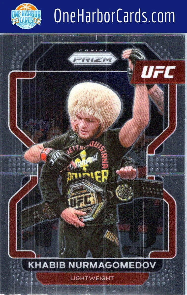 Carte Panini Prizm UFC 2022 – Khabib Nurmagomedov #196 Silver Prizm (Near Mint)