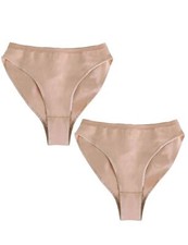 Tan Girl's Ballet Underwear Seamless Cotton Dance Briefs for Gymnastics Perfo...
