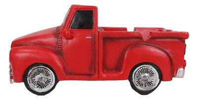 cigarette truck Classic Vintage Red Pickup Truck Hauling Smokes Cigarette Ashtray Figurine