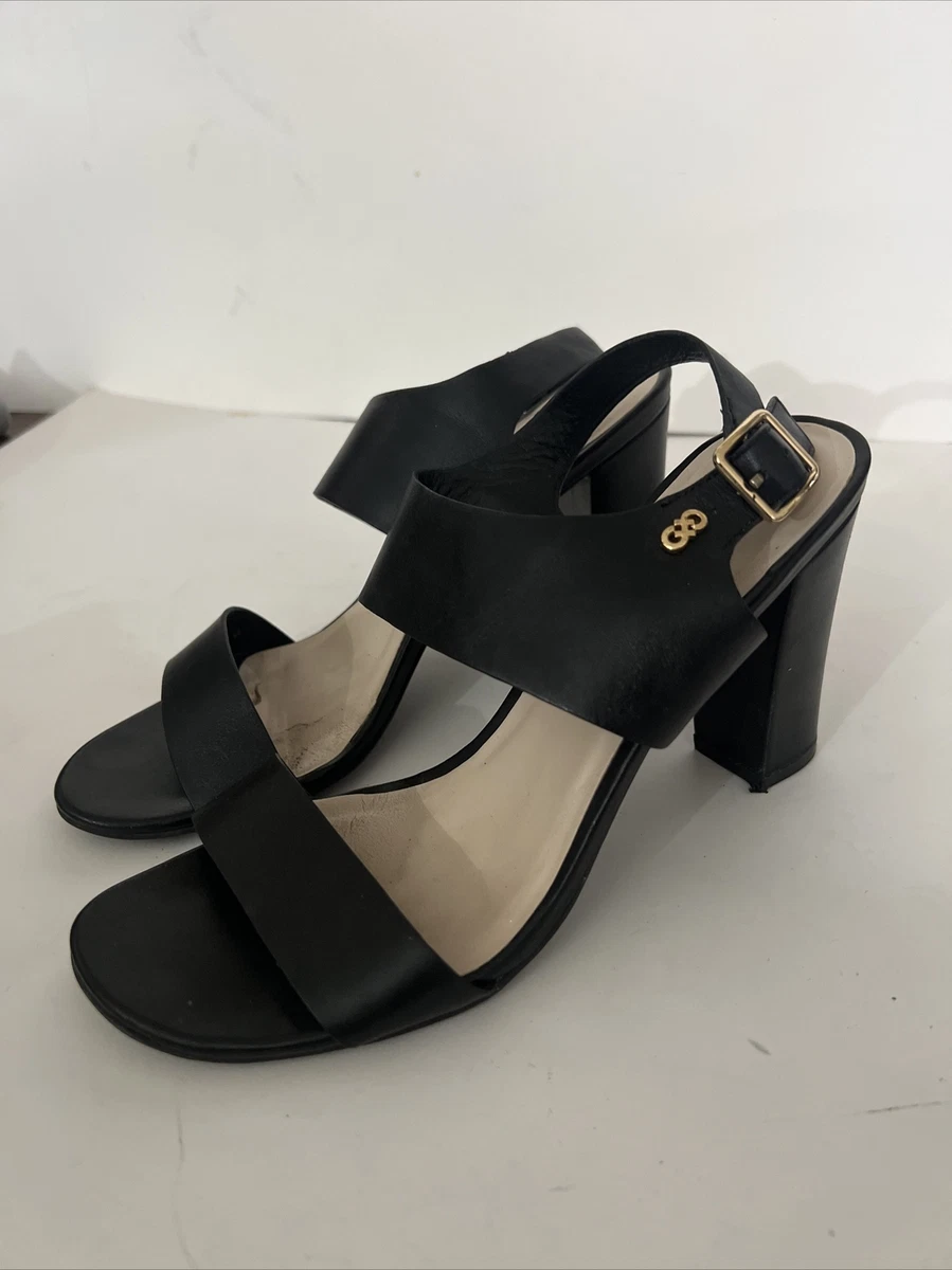 Cole Haan Octavia Sandals Black Block Heel Women s Size 8.5B eBay