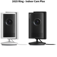New 2025 Ring - Indoor Cam Plus - Privacy Cover, 4x Zoom, Retinal 2K