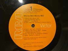 Johnnie Spence &ndash; Marry Me! Marry Me! LP [1969 RCA LSO-1160] VG/GEN (Soundtrack)