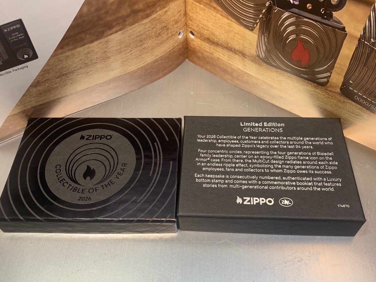 Zippo 47218, 2026 Collectible of the Year, Carved Black Ice Armor