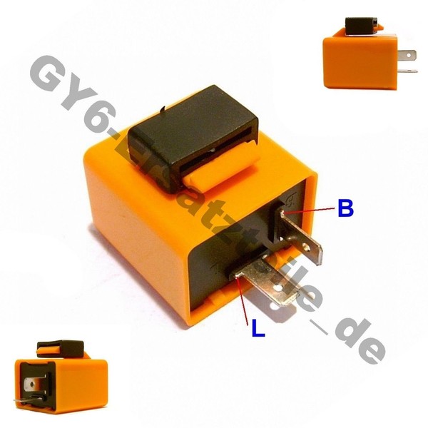 Blinkrelais Universal 12V Chinaroller Roller Moped Mofa Buggy Scooter Quad GY6-image