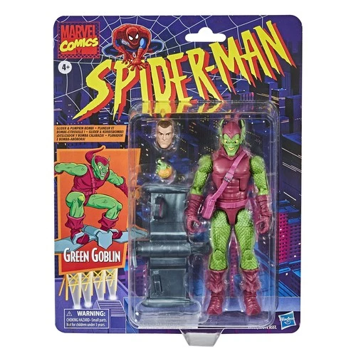 Spider-Man Hasbro Marvel Legend 6-inch Green Goblin Action Figure Retro Card - product listing photo
