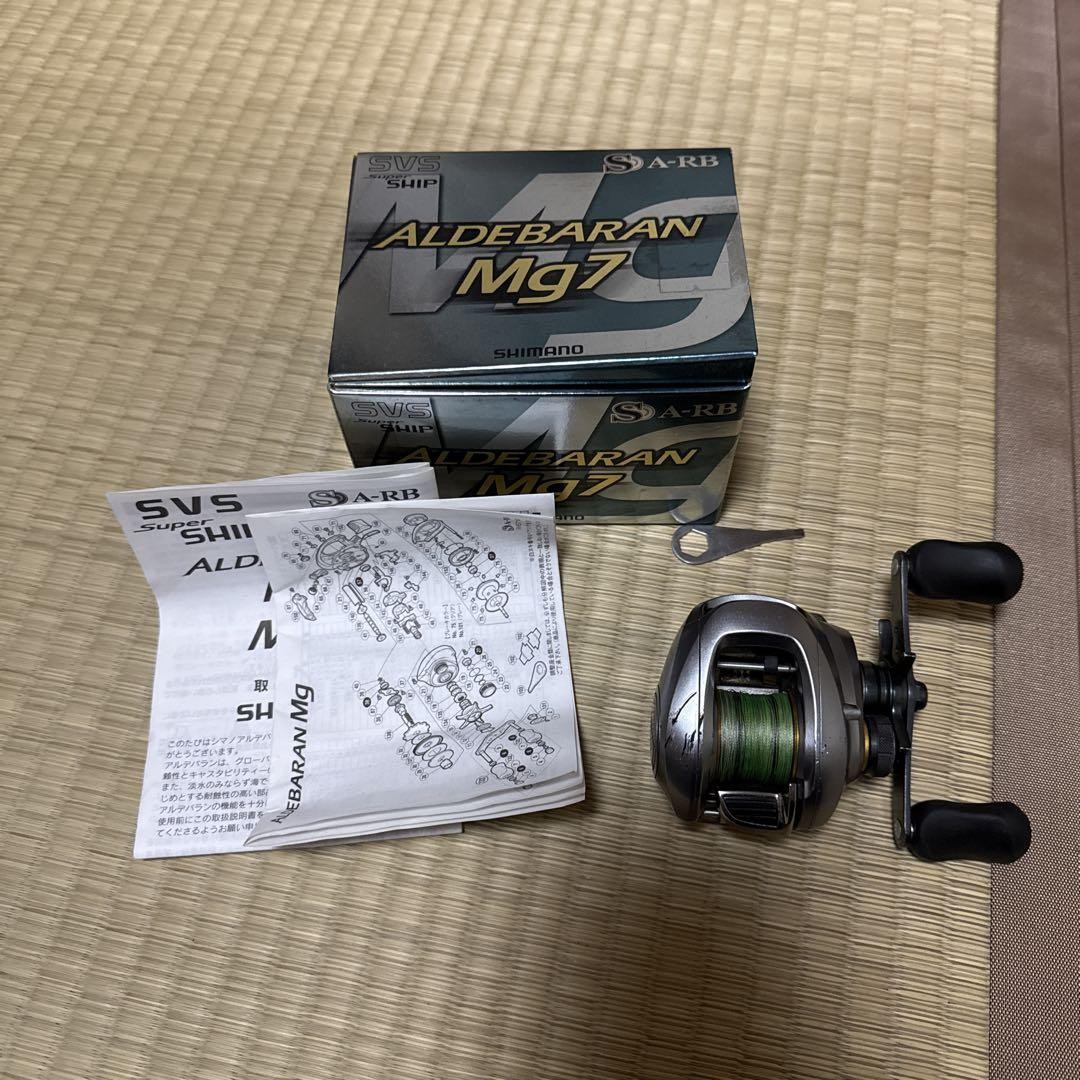 リール SHIMANO ALDEBARN Mg7 Super SHIP S A-RB Shimano 09 ALDEBARAN Mg7 Left Handed Bait Casting Reel with
