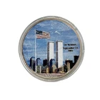 2001 American Silver Eagle Dollar, 9/11 Memorial Art, 1OZ .999 SILVER, Gem BU