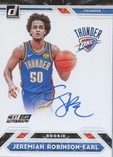 Jeremiah Robinson-Earl 2021-22 Donruss Next Day Auto Autograph SSP RC Thunder