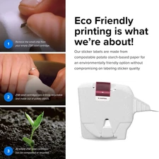 ZSB Series Labels - Potato Starch-Based Printer Label Paper - Recyclable Labe...