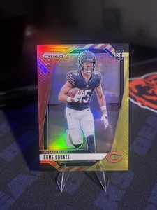 2024 Panini Prizm - Rookies Rome Odunze #385 Red/Yellow /44 (RC)