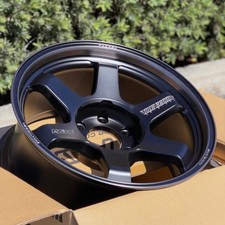 Set Of 4 Volk Racing Te37 Ultra Large Pcd Black Shadow 18x9 0 6x135 Wheels