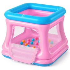 3-in-1 Inflatable Bounce House for Toddlers 1-3, Ball Pit  Trampoline, Infla...