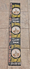Antique 42" Long 1800s Harris Cramp Cure Broadside Quack Medicine Cholera-morbus