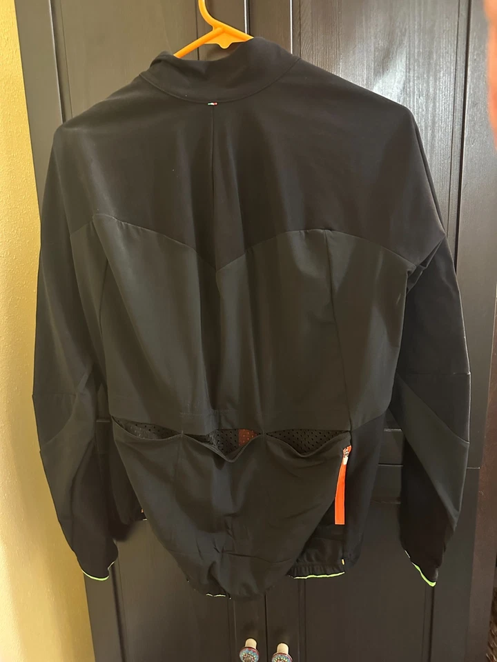 Q36.5 Men’s Jersey LS Hybrid Que Black/Orange Size L - Image 2 of 4