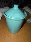 FIESTAWARE FIESTA MEDIUM 2 Qt CANISTER CROCK turquoise blue