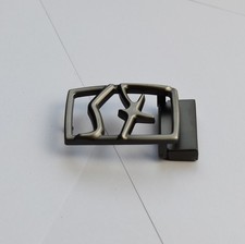 Salvatore Ferragamo Men's gunmetal finish Fits Belt Width 34-35cm Belt Buckle