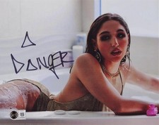 Abella Danger Signed 8x10 Photo Adult Star Authentic Autograph Beckett Witness