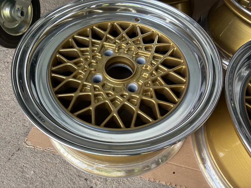 BBS Mahle RA 179 6x13 Wheels rims BMW E21 02 4x100 ET13 KBA 40179 Gold Polished - Bild 4 von 4
